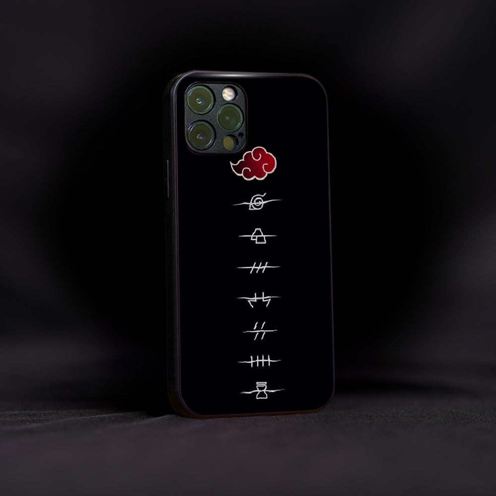 Akatsuki Slash Symbol Glass Case