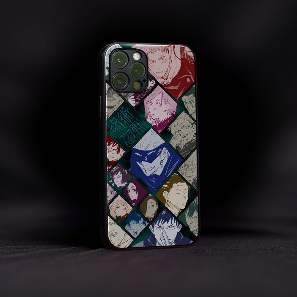 Aesthetic Color Collage Glass Case